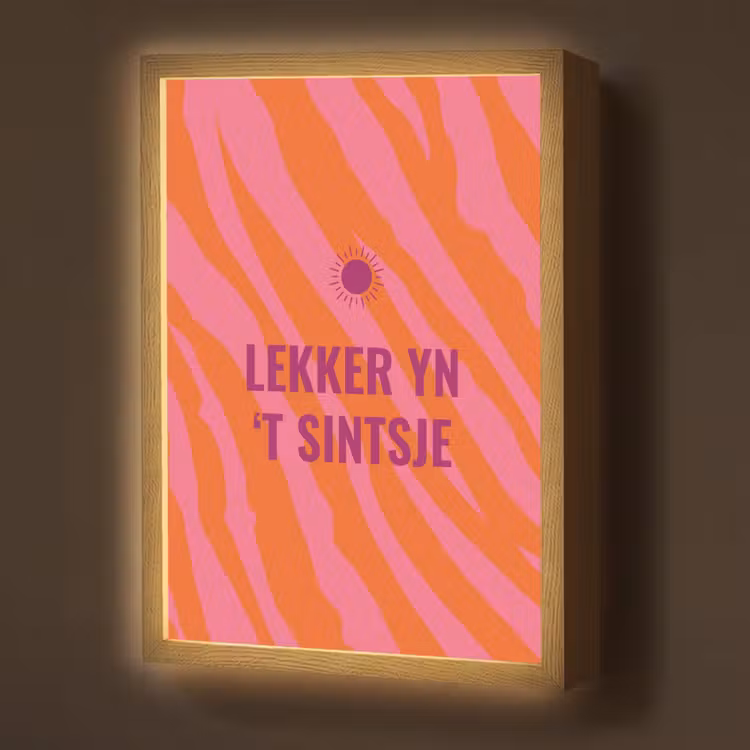 Lightbox - Wandlamp - Quote - Zomer - Roze — 1