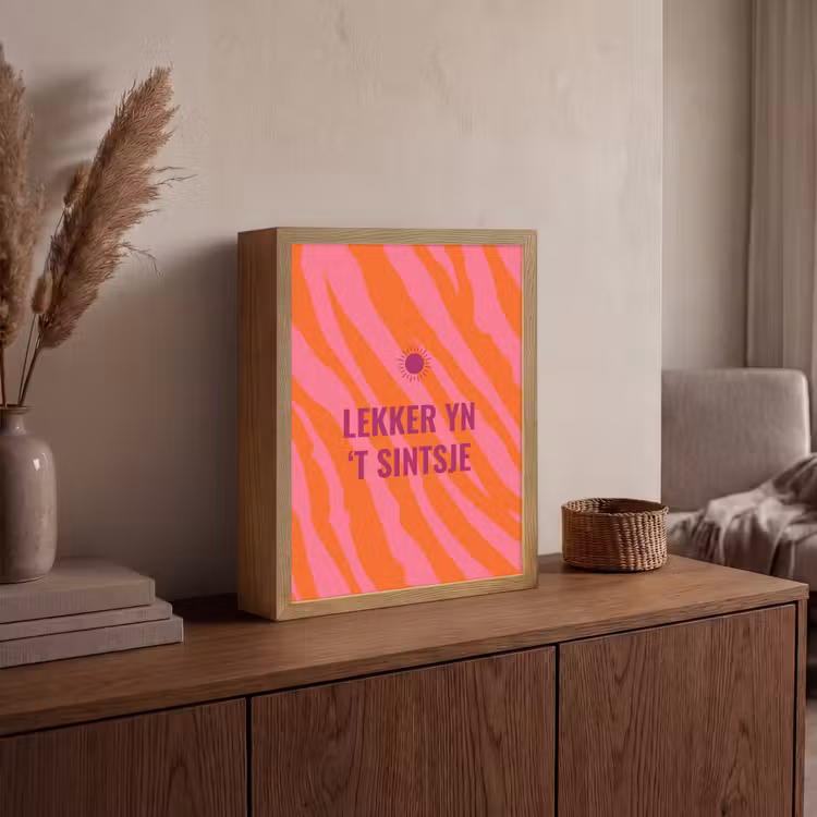 Lightbox - Wandlamp - Quote - Zomer - Roze — 4