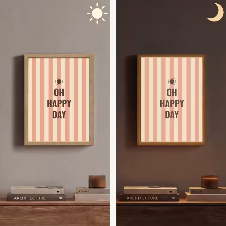 Lightbox - Wandlamp - Quote - Zomer - Strepen — 5