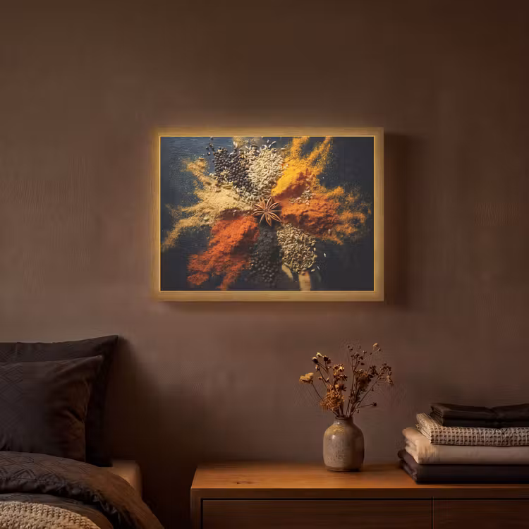 Lightbox - Wandlamp - Specerijen - Explosie - Oranje — 3