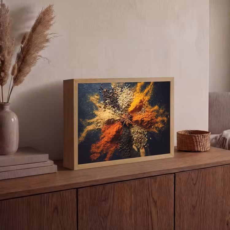 Lightbox - Wandlamp - Specerijen - Explosie - Oranje — 4