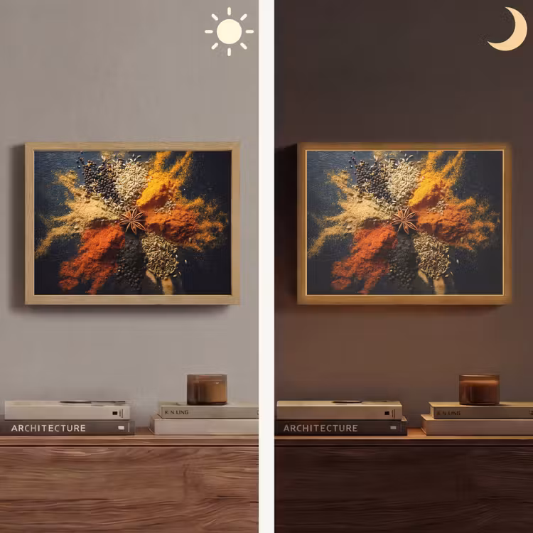 Lightbox - Wandlamp - Specerijen - Explosie - Oranje — 6