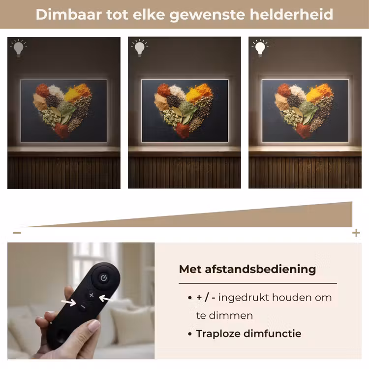 Lightbox - Wandlamp - Specerijen - Mix - Hartvorm - Zwart — 9