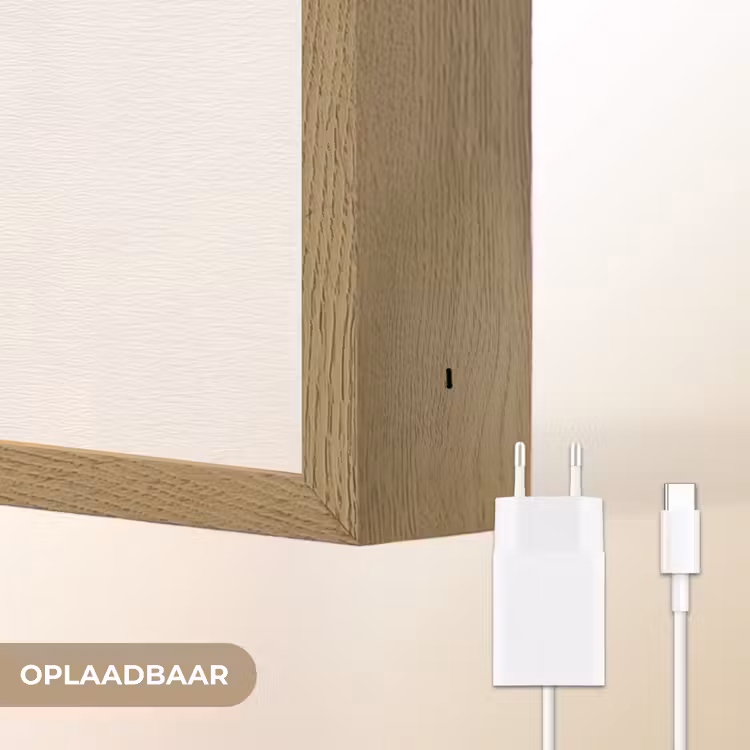 Lightbox - Wandlamp - Tulpen - Paars - Lijst - Bladeren — 7