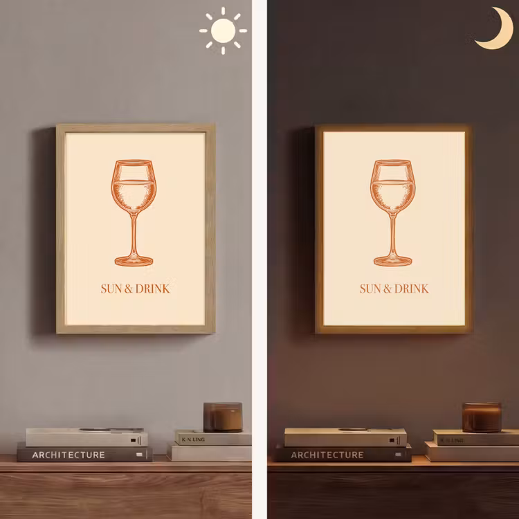 Lightbox - Wandlamp - Wijn - Zomer - Quote - Oranje — 5