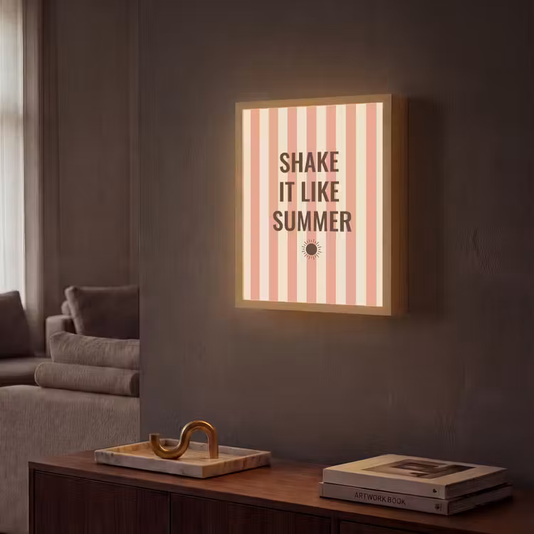 Lightbox - Wandlamp - Zomer - Quote - Strepen — 2