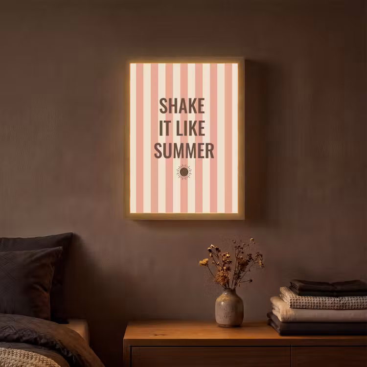 Lightbox - Wandlamp - Zomer - Quote - Strepen — 3