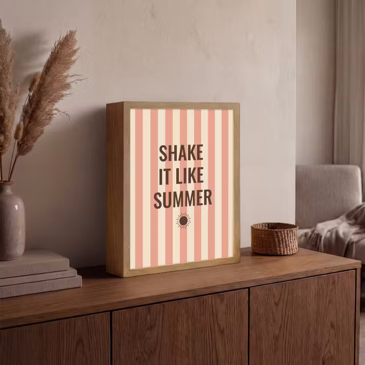 Lightbox - Wandlamp - Zomer - Quote - Strepen — 4