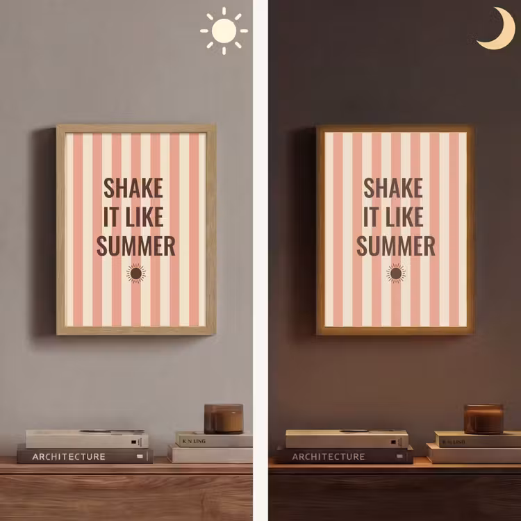 Lightbox - Wandlamp - Zomer - Quote - Strepen — 5