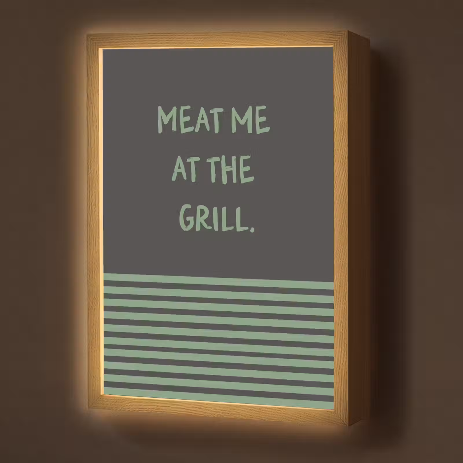 Lightbox - Wandlamp - Quote - Groen - Grill - Zomer — 1