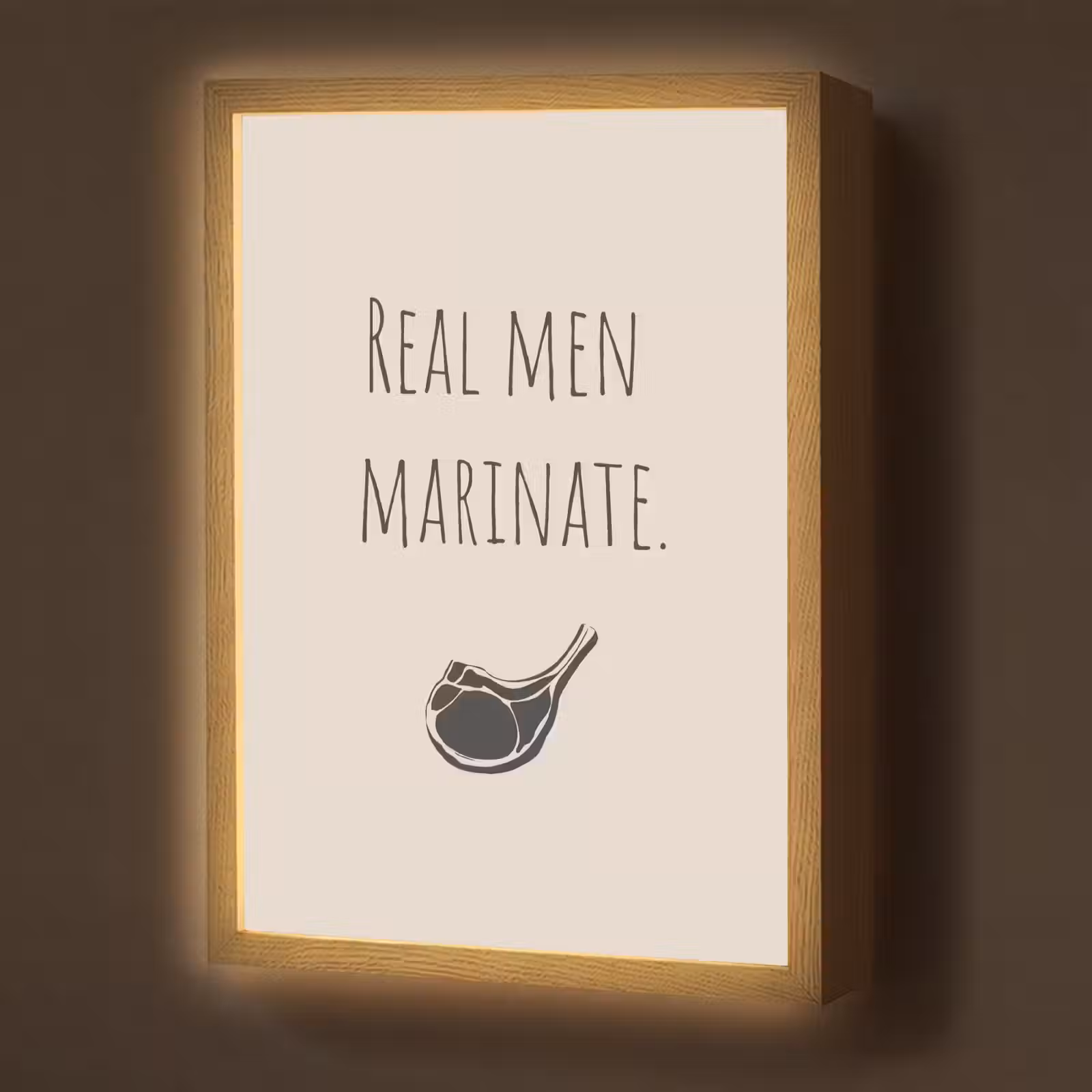 Lightbox - Wandlamp - Vlees - Minimalistisch - Beige - Quote — 1