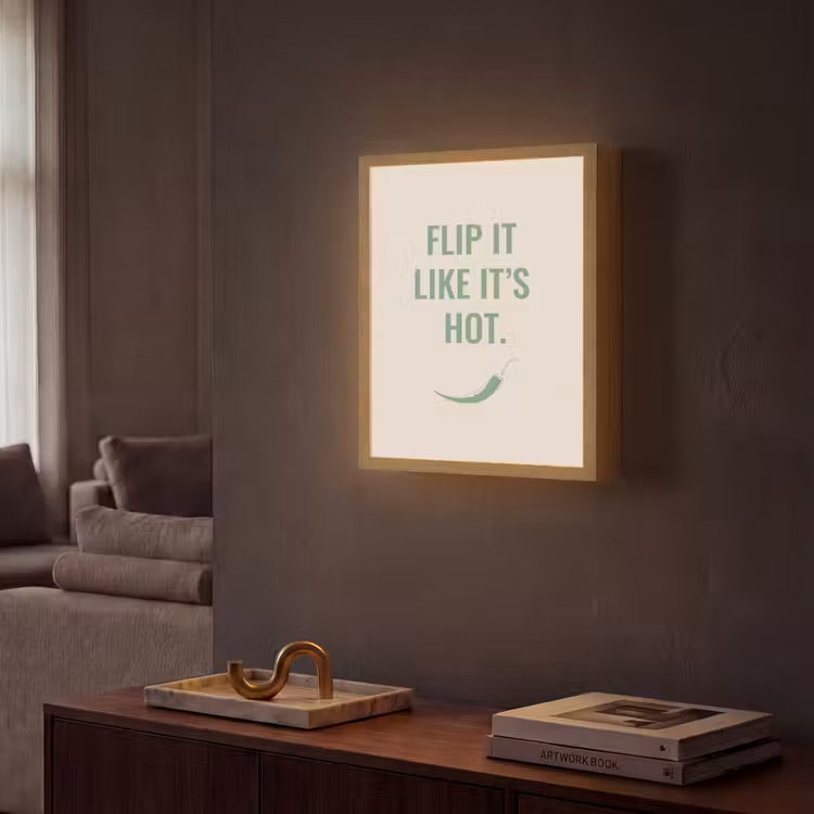 Lightbox - Wandlamp - Groen - Quote - Zomer - Chilipeper — 2
