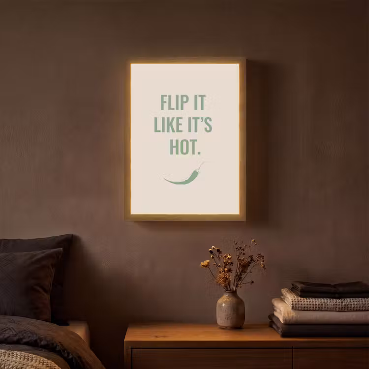 Lightbox - Wandlamp - Groen - Quote - Zomer - Chilipeper — 3