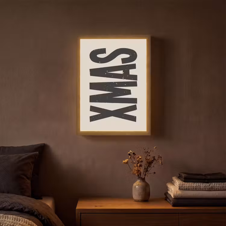 Lightbox - Wandlamp - Kerst - Christmas - Japandi - Beige — 3