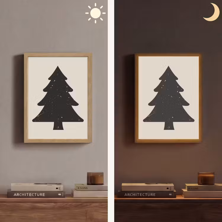 Lightbox - Wandlamp - Kerstboom - Zwarte kerstboom - Boom - Japandi — 5