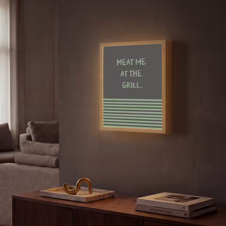 Lightbox - Wandlamp - Quote - Groen - Grill - Zomer — 2