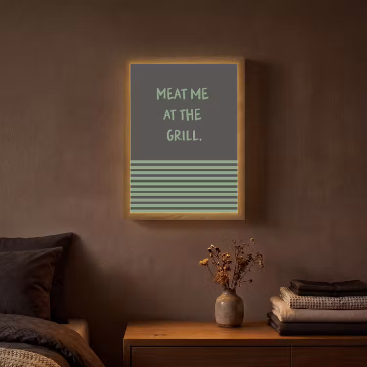 Lightbox - Wandlamp - Quote - Groen - Grill - Zomer — 3