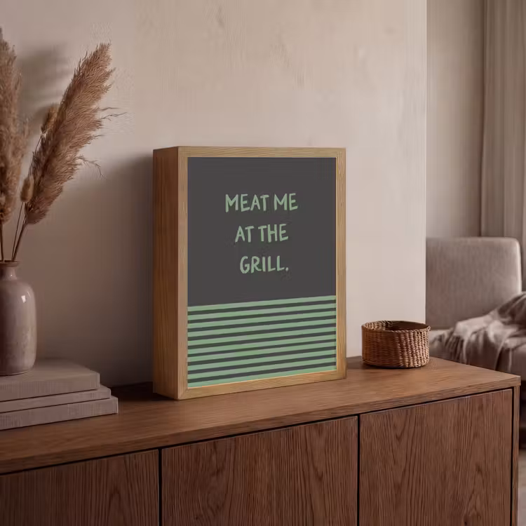 Lightbox - Wandlamp - Quote - Groen - Grill - Zomer — 4