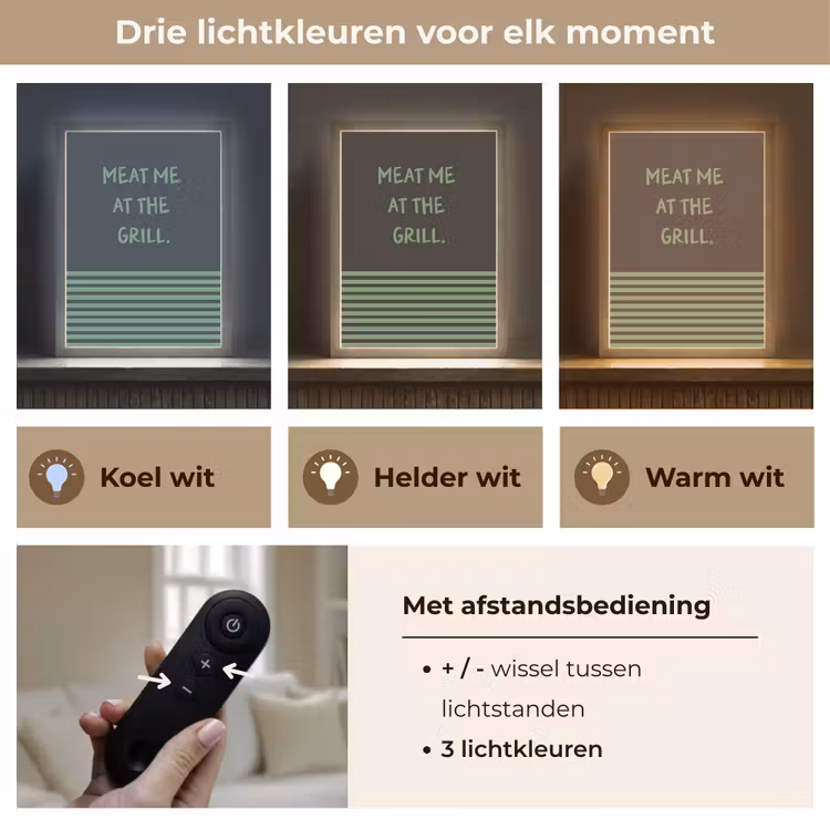Lightbox - Wandlamp - Quote - Groen - Grill - Zomer — 7