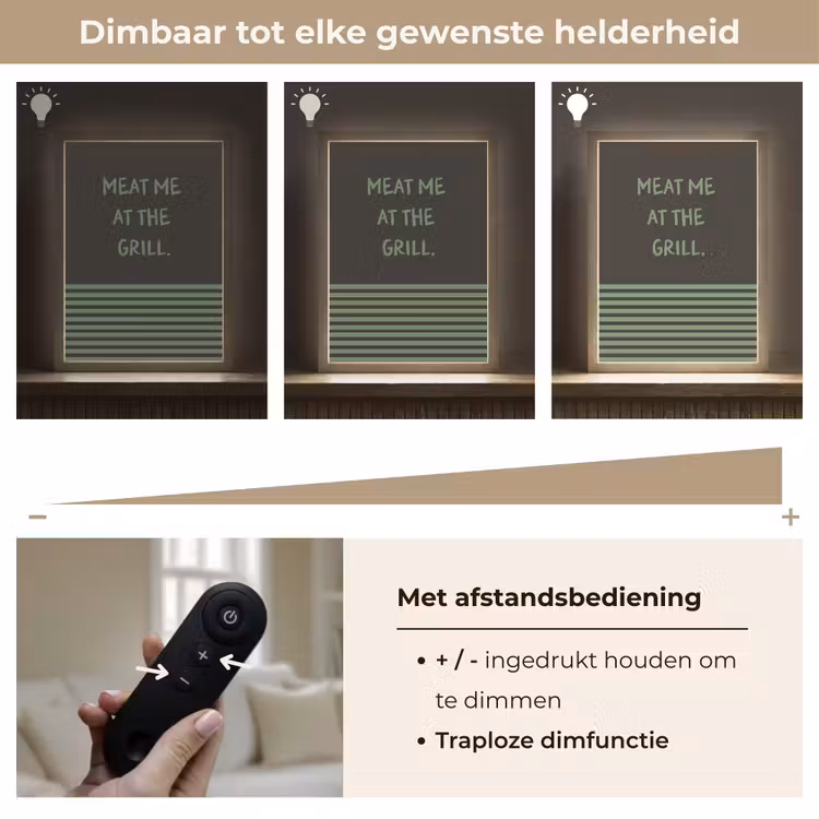 Lightbox - Wandlamp - Quote - Groen - Grill - Zomer — 8