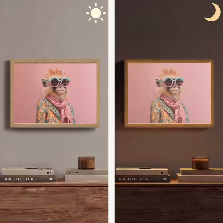 Lightbox - Wandlamp - Sjaal - Aap - Zonnebril - Jasje — 6