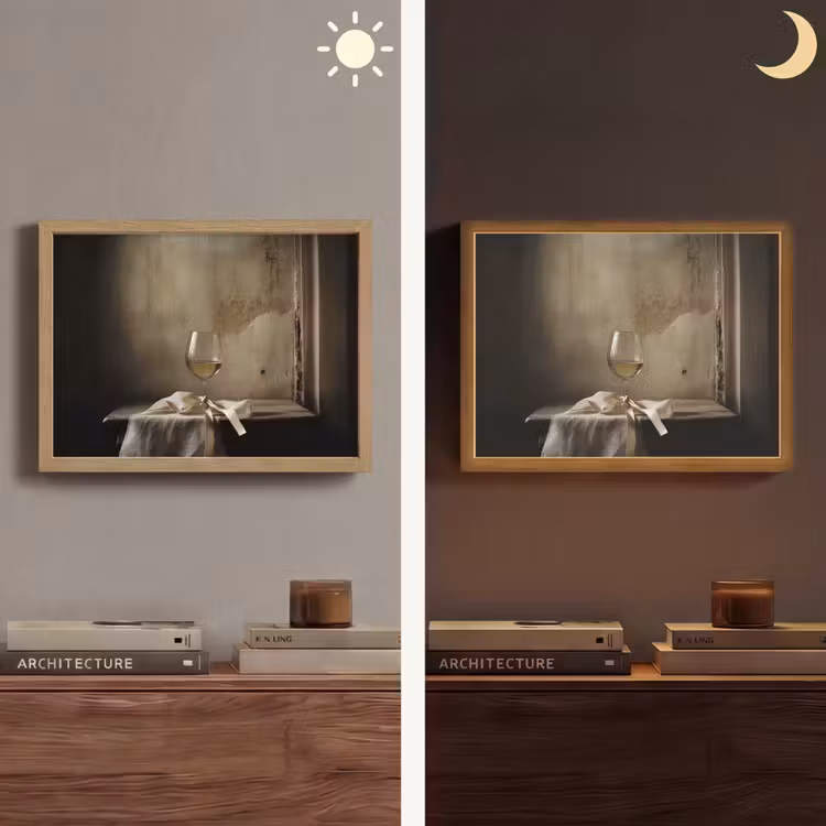 Lightbox - Wandlamp - Strik - Beige - Witte - Wijn — 6