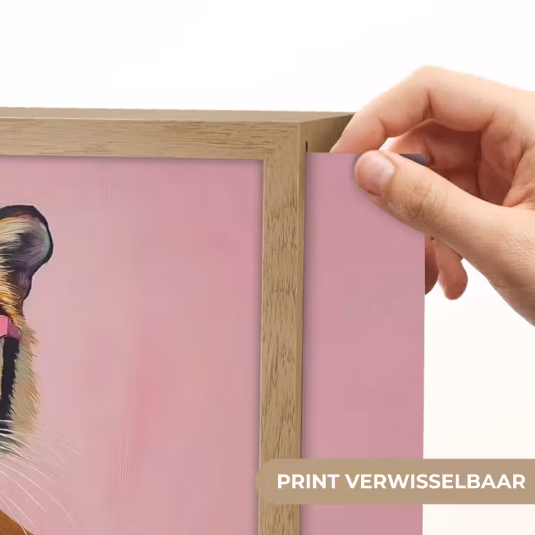 Lightbox - Wandlamp - Tijger - Bril - Geel - Jasje — 5