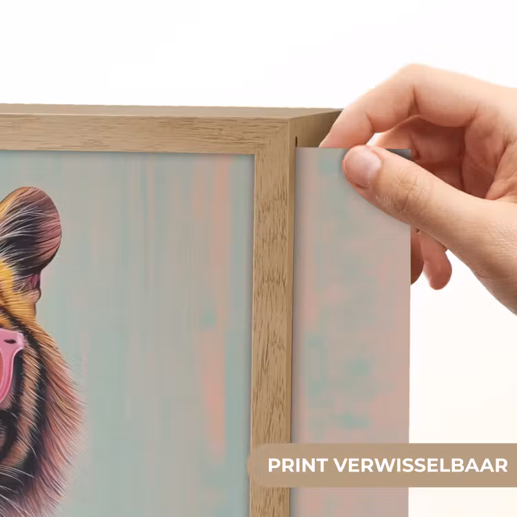 Lightbox - Wandlamp - Tijger - Strik - Jasje - Roze — 5