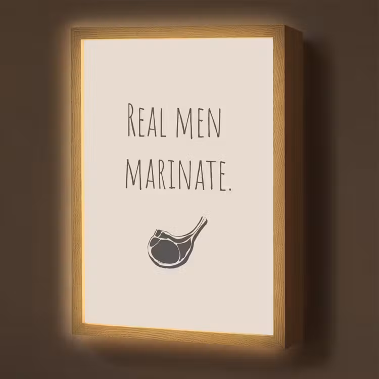 Lightbox - Wandlamp - Vlees - Minimalistisch - Beige - Quote — 1