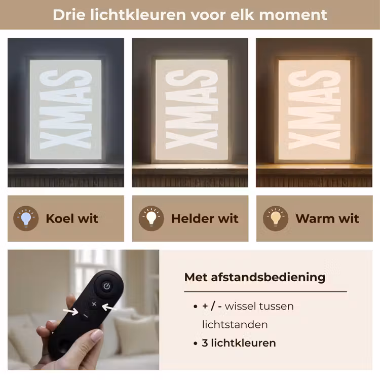 Lightbox - Wandlamp - Xmas - Kerst - Japandi - Kerstversiering — 7