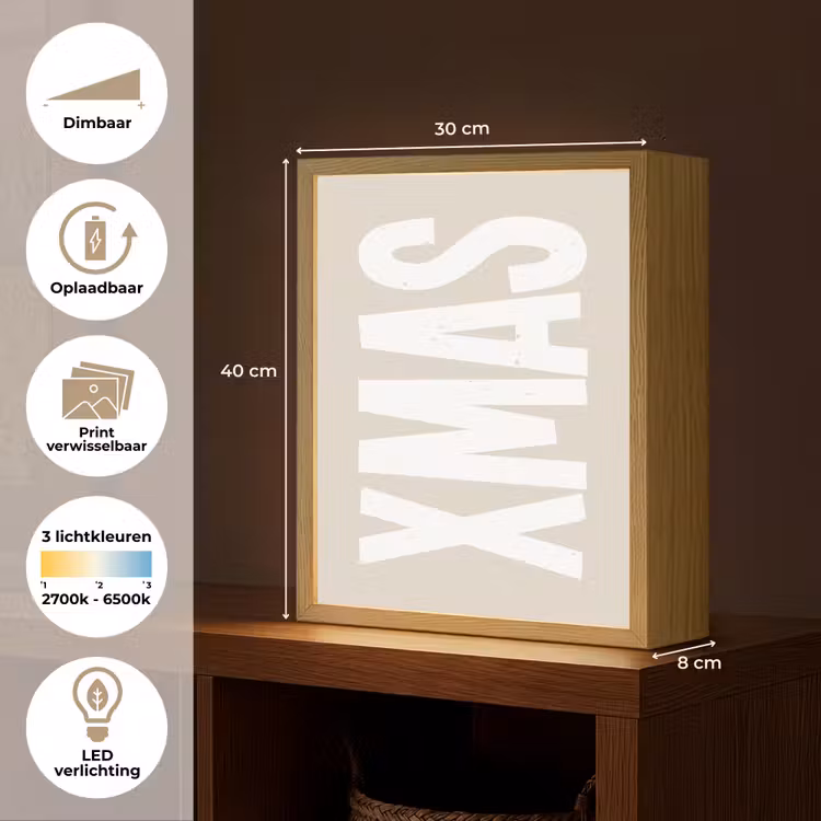 Lightbox - Wandlamp - Xmas - Kerst - Japandi - Kerstversiering — 9