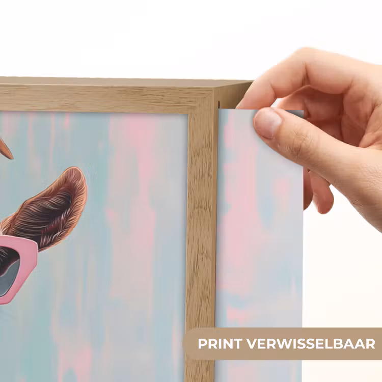 Lightbox - Wandlamp - Zonnebril - Roze - Geit - Horen — 5