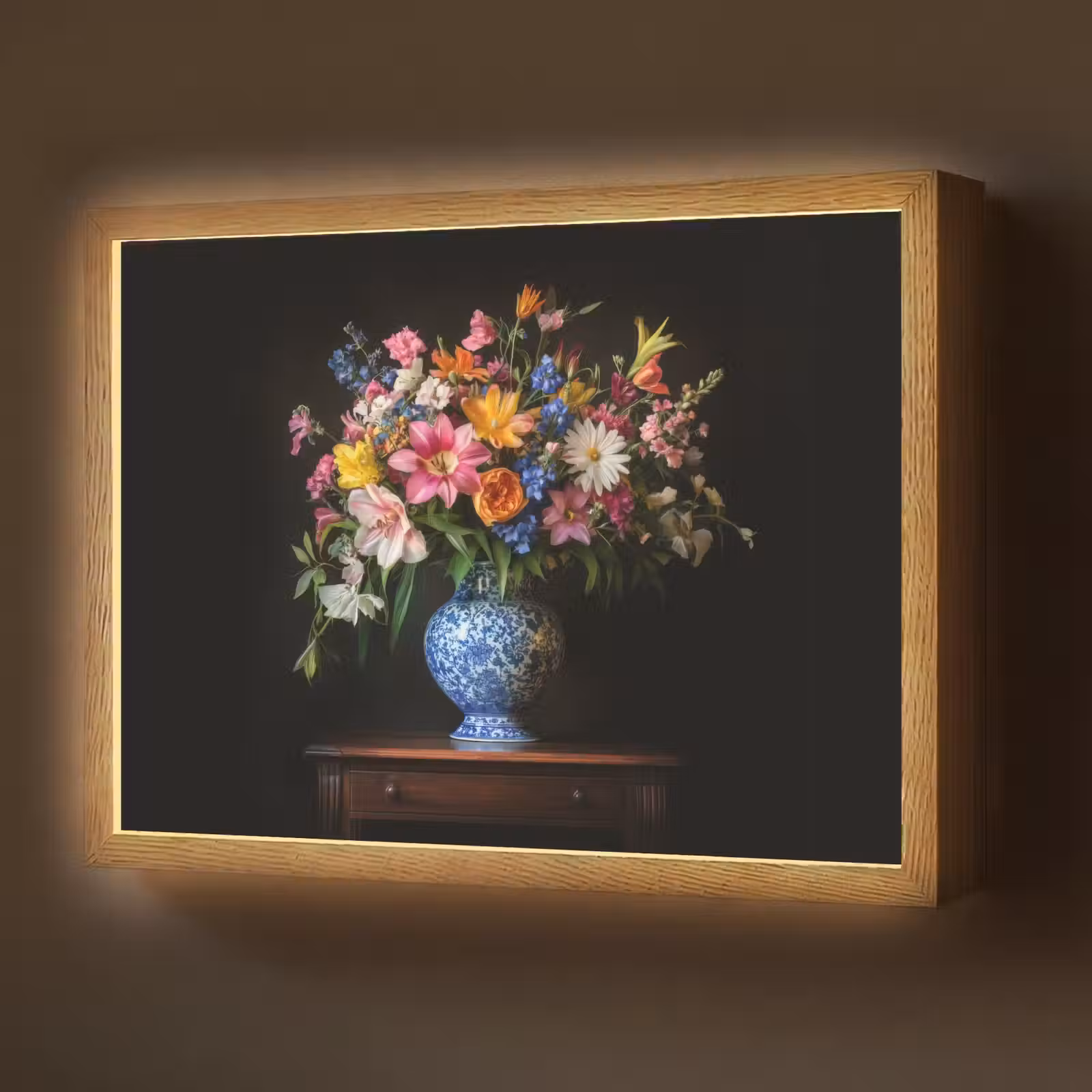 Lightbox - Wandlamp - Kleur - Vaas - Bloemen - Boeket — 1