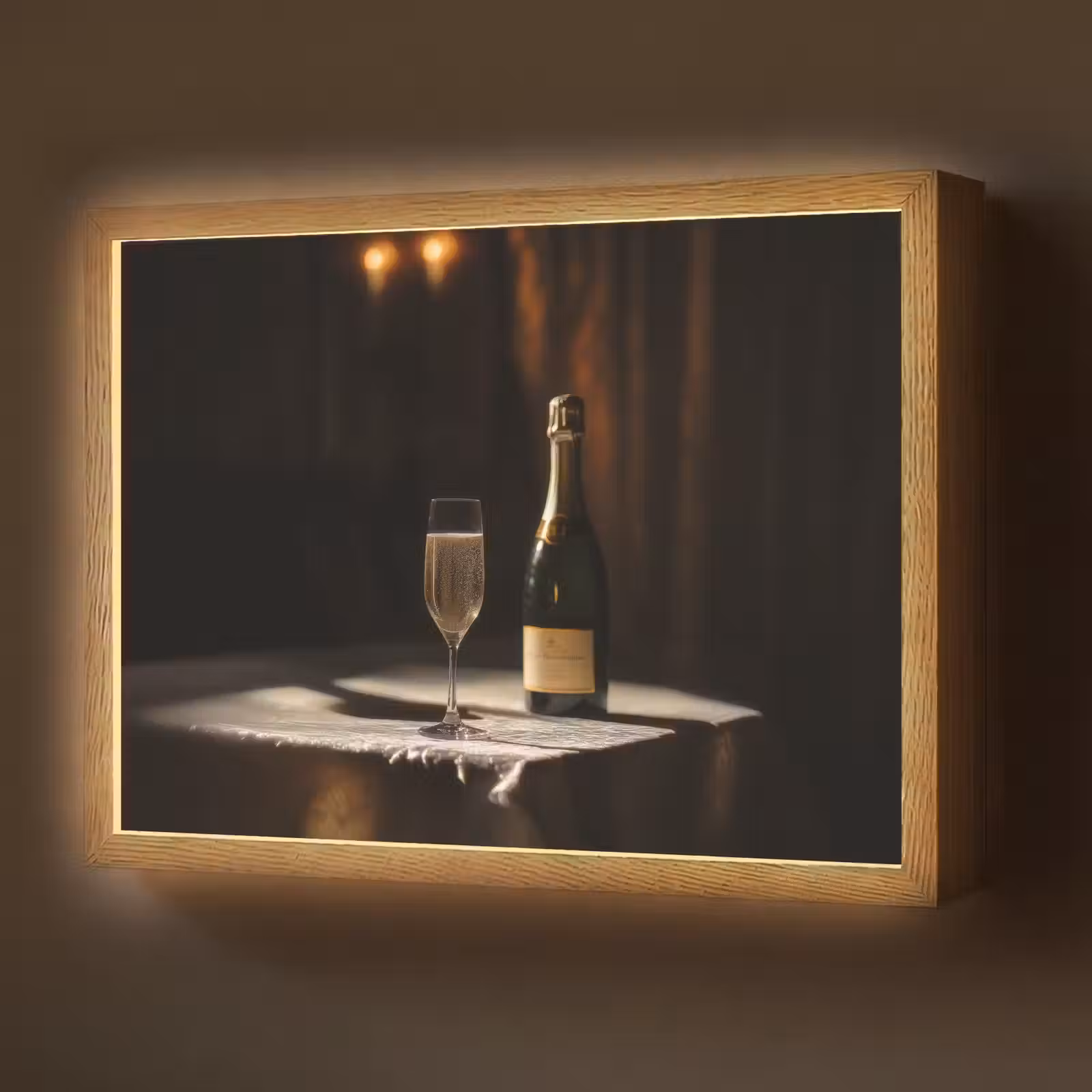 Lightbox - Wandlamp - Prosecco - Bubbels - Sfeervol - Drank — 1