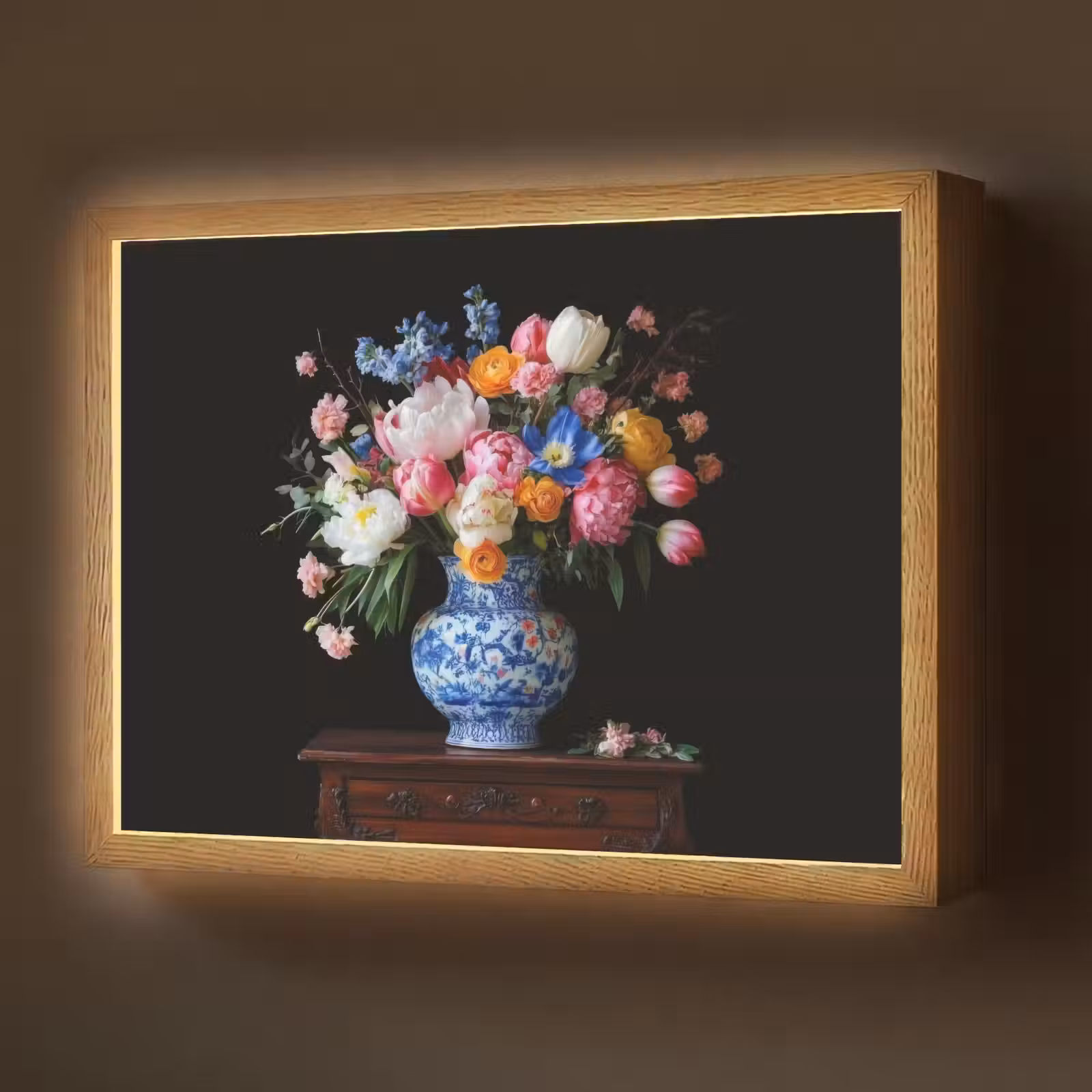 Lightbox - Wandlamp - Rozen - Bloemen - Vaas - Boeket — 1