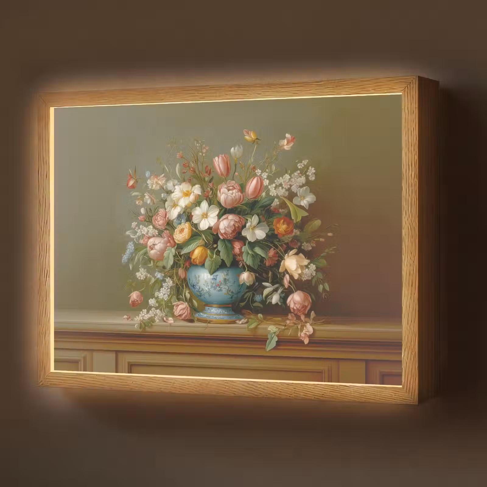 Lightbox - Wandlamp - Vaas - Pastel - Kleuren - Bloemen — 1