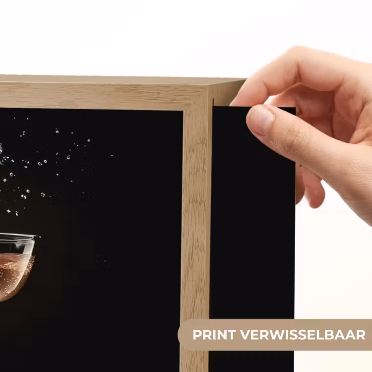 Lightbox - Wandlamp - Cocktail - Zwart - Spetters - Glas — 5
