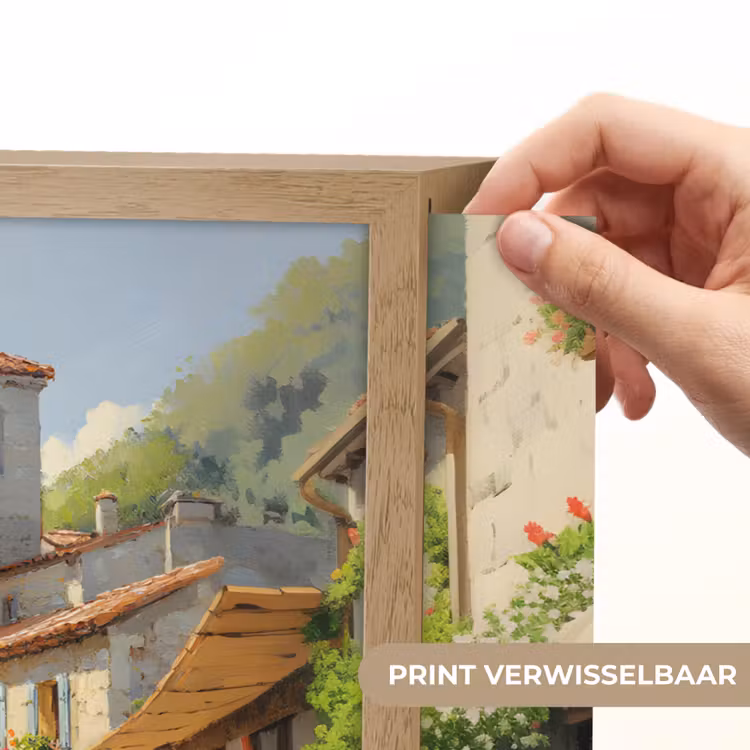Lightbox - Wandlamp - Dorp - Zon - Kraampjes - Huizen — 5