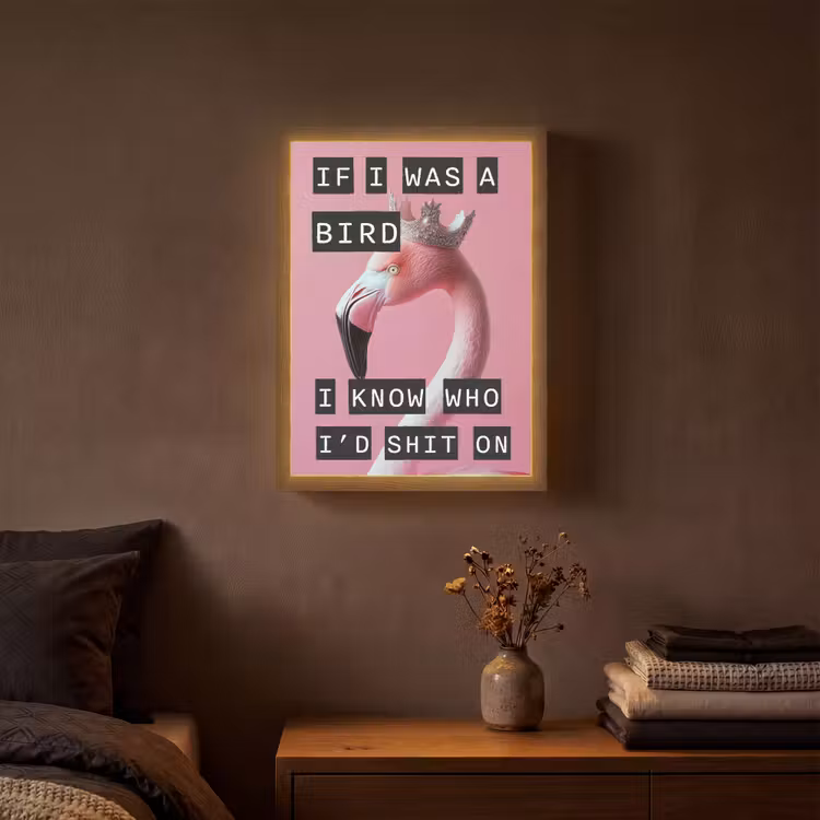 Lightbox - Wandlamp - Flamingo - Roze - Vogel - Decoratie — 3