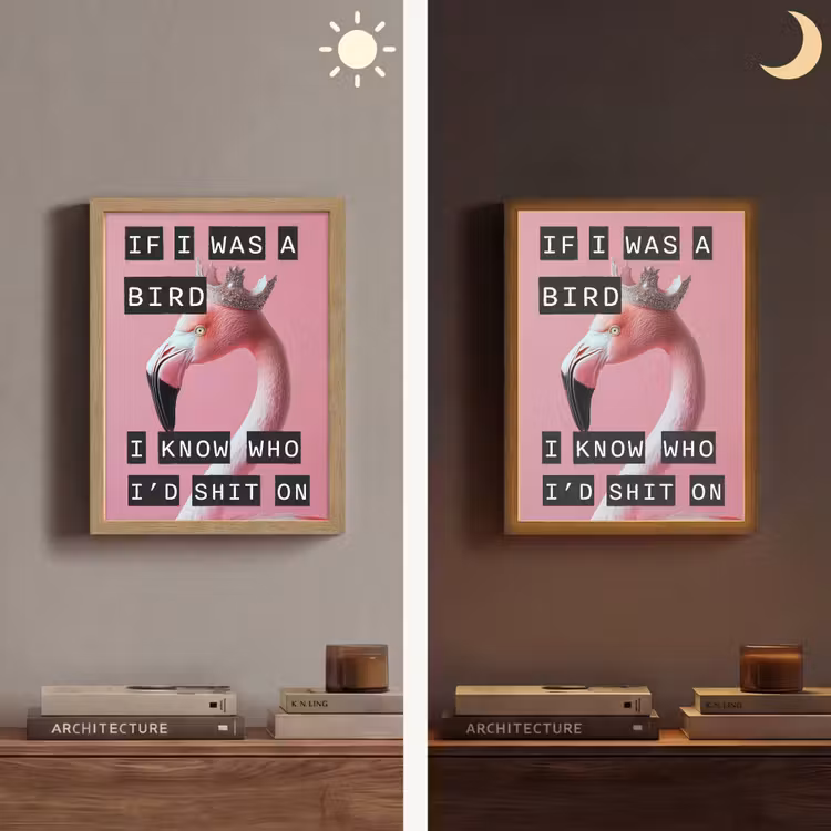 Lightbox - Wandlamp - Flamingo - Roze - Vogel - Decoratie — 5