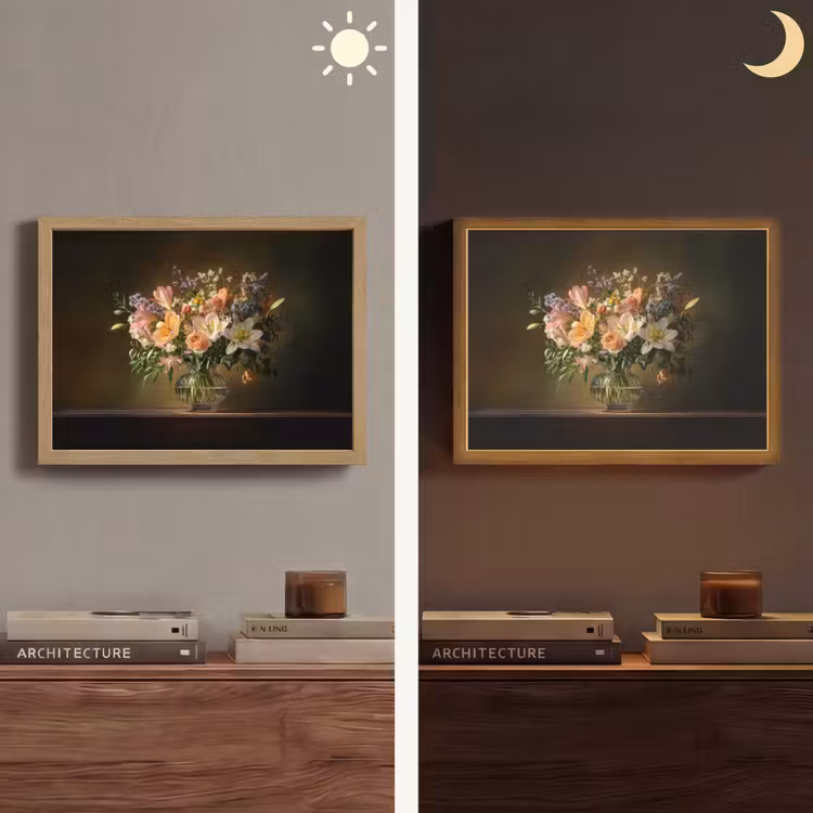 Lightbox - Wandlamp - Glazen - Bloemen - Boeket - Kleuren — 6