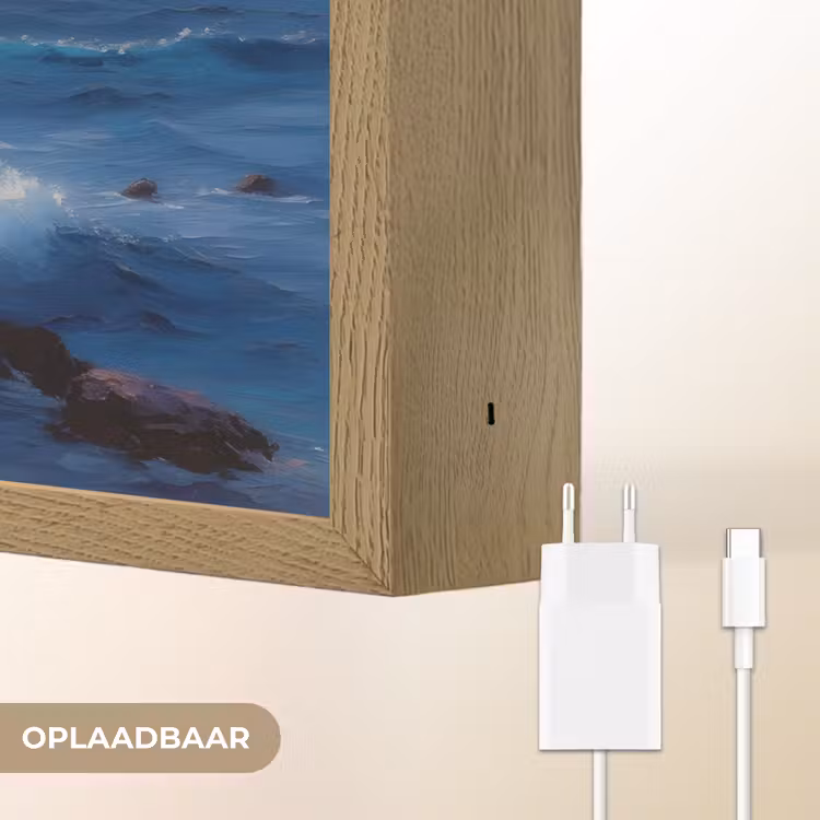 Lightbox - Wandlamp - Golven - Zee - Kleurrijk - Rotsen — 7