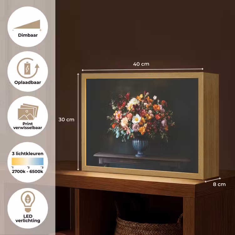 Lightbox - Wandlamp - Groot - Bloemen - Vaas - Boeket — 10