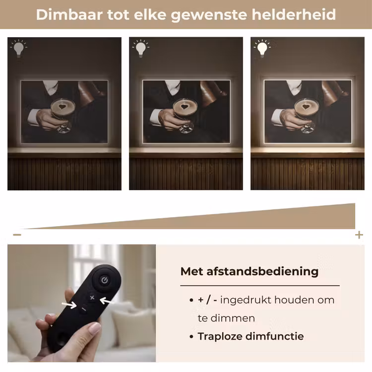 Lightbox - Wandlamp - Hartje - Cocktail - Espresso Martini - Hand — 9