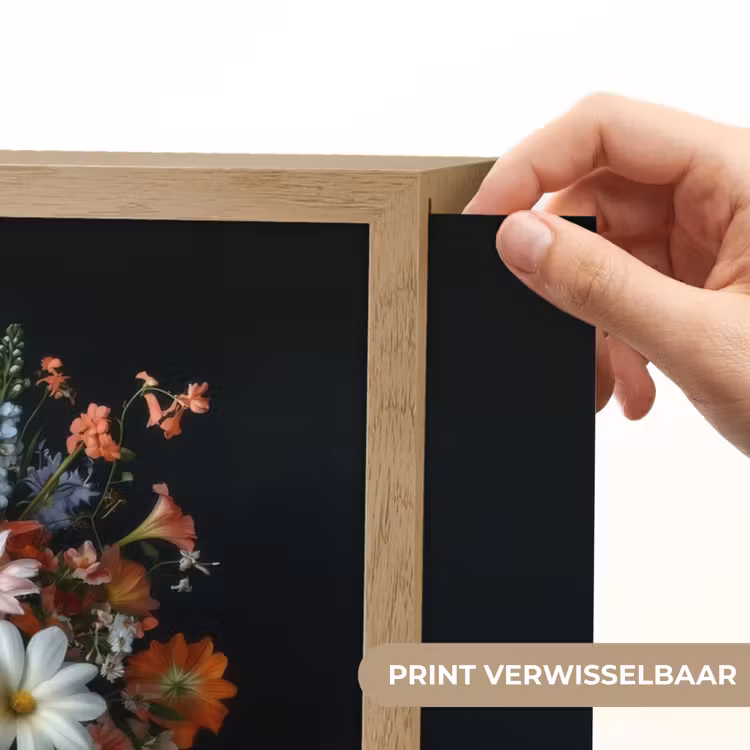 Lightbox - Wandlamp - Hout - Vaas - Kleuren - Bloemen — 5