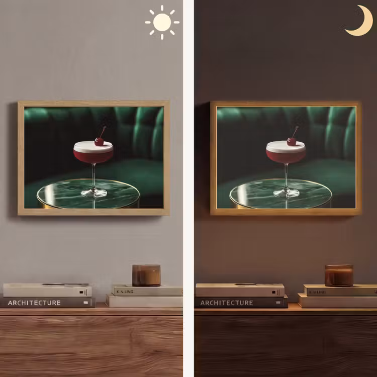 Lightbox - Wandlamp - Kers - Cocktail - Rood - Marmer — 6