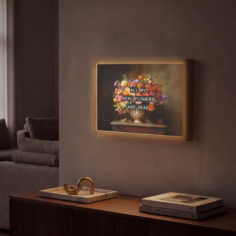Lightbox - Wandlamp - Kleur - Bloemen - Vintage - Bloemenvaas — 2