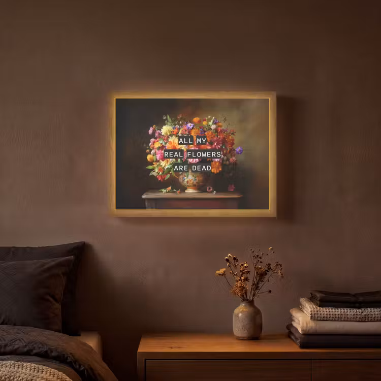 Lightbox - Wandlamp - Kleur - Bloemen - Vintage - Bloemenvaas — 3