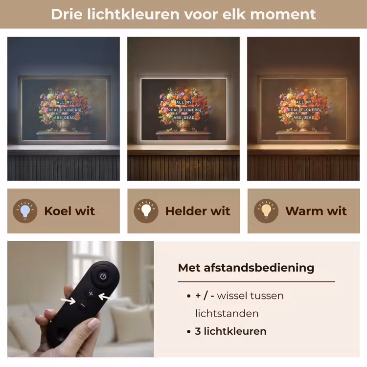 Lightbox - Wandlamp - Kleur - Bloemen - Vintage - Bloemenvaas — 8