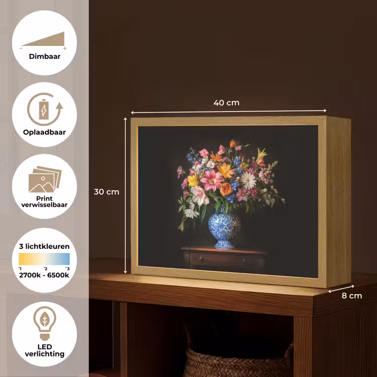 Lightbox - Wandlamp - Kleur - Vaas - Bloemen - Boeket — 10